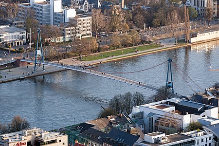 Frankfurt Am Main Holbeinsteg Ansicht vom Maintower 20110328