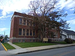 Franklin Street School, a former elementary school for black children and the future site of the Cape May Library Franklin Street School Cape May.jpg