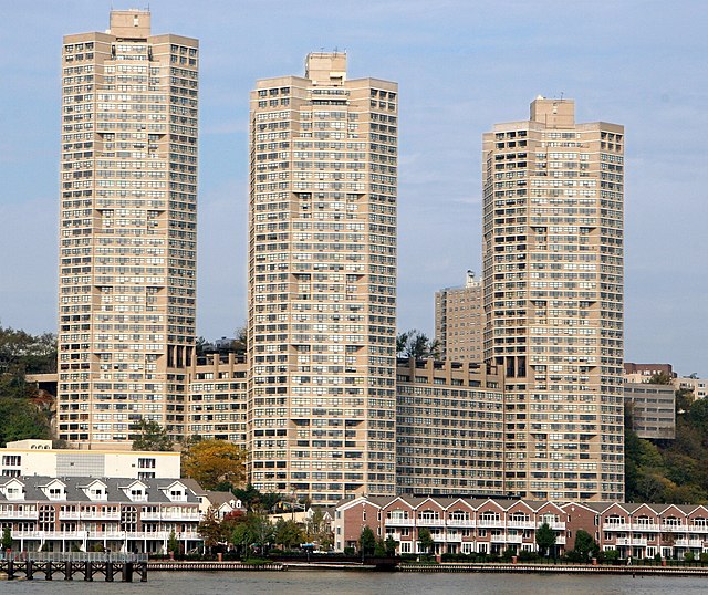 The Galaxy Towers from the Hudson River