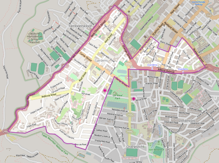 Gardens OSM map