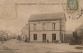 La gare de Saint Quentin.