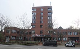 Gebäude der ehemaligen Zentrale der HZK in Hamburg Wandsbeker Zollstraße