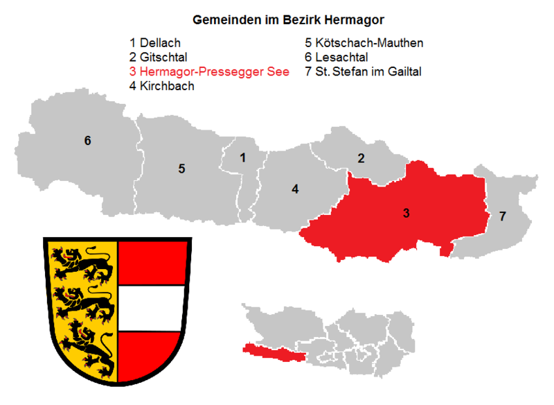 File:Gemeinden im Bezirk Hermagor.png