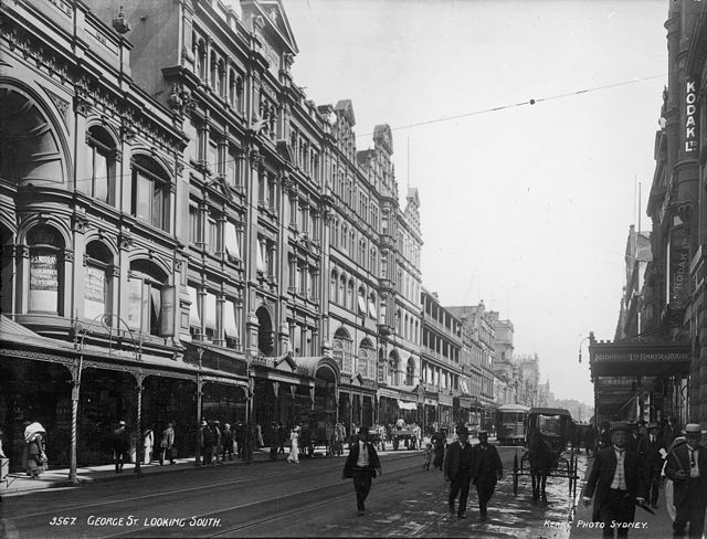 Looking south on George Street, c. 1900