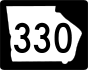 Държавен път 330 маркер