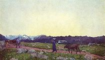 Alpine Triptych: Nature, 1898-99