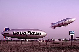 Goodyear Blimps N4A and N3A at the Carson, California, Blimp Base.jpg