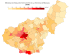 Densidad por municipios 2018