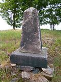 Saxon-Prussian boundary stone: Pilar No. 3 (left Elbe) and 30 runner stones