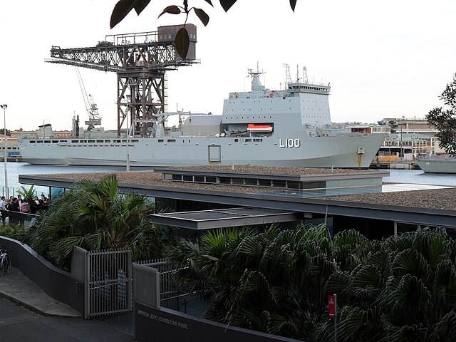 HMAS Choules in December 2011