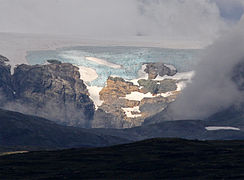 Hardangerjøkul glacier, rising above Hardangervidda