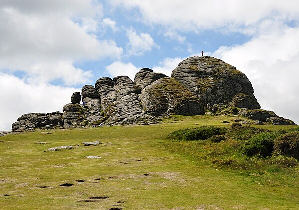 The larger eastern outcrop of Haytor