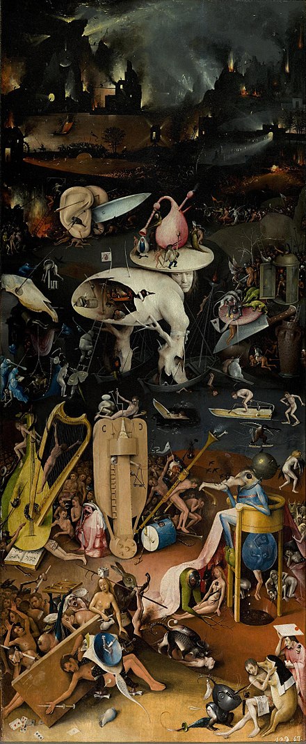 Hell by Bosch from his Garden of Earthly Delights