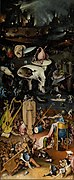 The Garden of Earthly Delights'ın sağ paneli, Hieronymus Bosch, ca.  1480-1490.