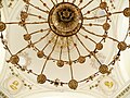 Vertical view of the chandelier
