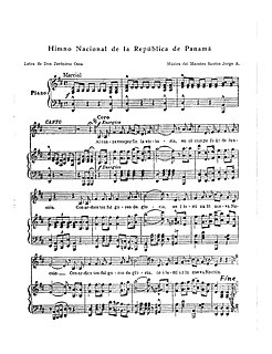 Himno Istmeño National anthem of Panama