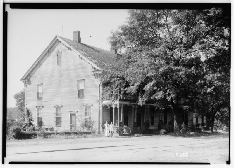 File:Historic American Buildings Survey Alex Bush, Photographer, April 18, 1936 NORTH ELEVATION (FRONT), EAST SIDE - Dudley's Hotel, Railroad and Main Streets, Seale, Russell County, HABS ALA,57-SEAL,1-1.tif