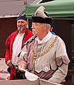 Historische Kleidung beim Volksfest Lößnitzer Salzmarkt. Sachsen. 2H1A0342WI