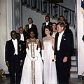Fildişi Sahilinin ilk cumhurbaşkanı Félix Houphouët-Boigny, ABD Başkanı John F. Kennedy ve eşleri (1962)
