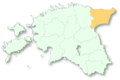 Location map of Ida-Viru maakond