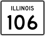 Marqueur de la route 106 de l'Illinois