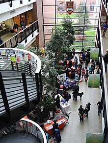 Atrium full of visitors at Imagine RIT 2017 ImagineRIT2017GolisanoCollegeAtrium.jpg