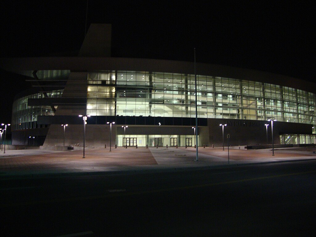 Intrust Bank Arena at night (2009)