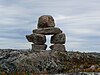 An inukshuk in Basse-Côte-Nord