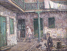 French Quarter Courtyard, c. 1927-1928