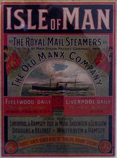 Isle of Man Steam Packet Poster.