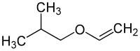 Structural formula of isobutyl vinyl ether