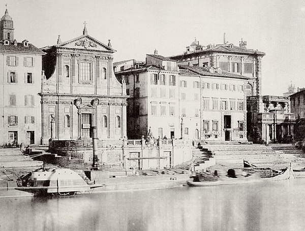 Photograph of the Porto di Ripetta in 1865