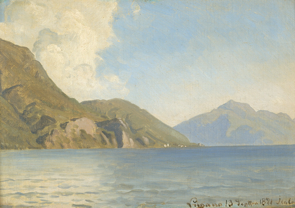 Janus la Cour - Parti fra Luganosøen - 1871.png