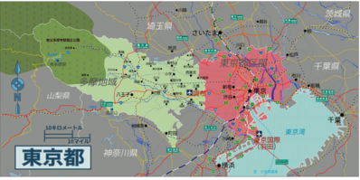 東京都島嶼部の地図