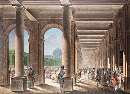 Gallery of Montpensier in the 18th century