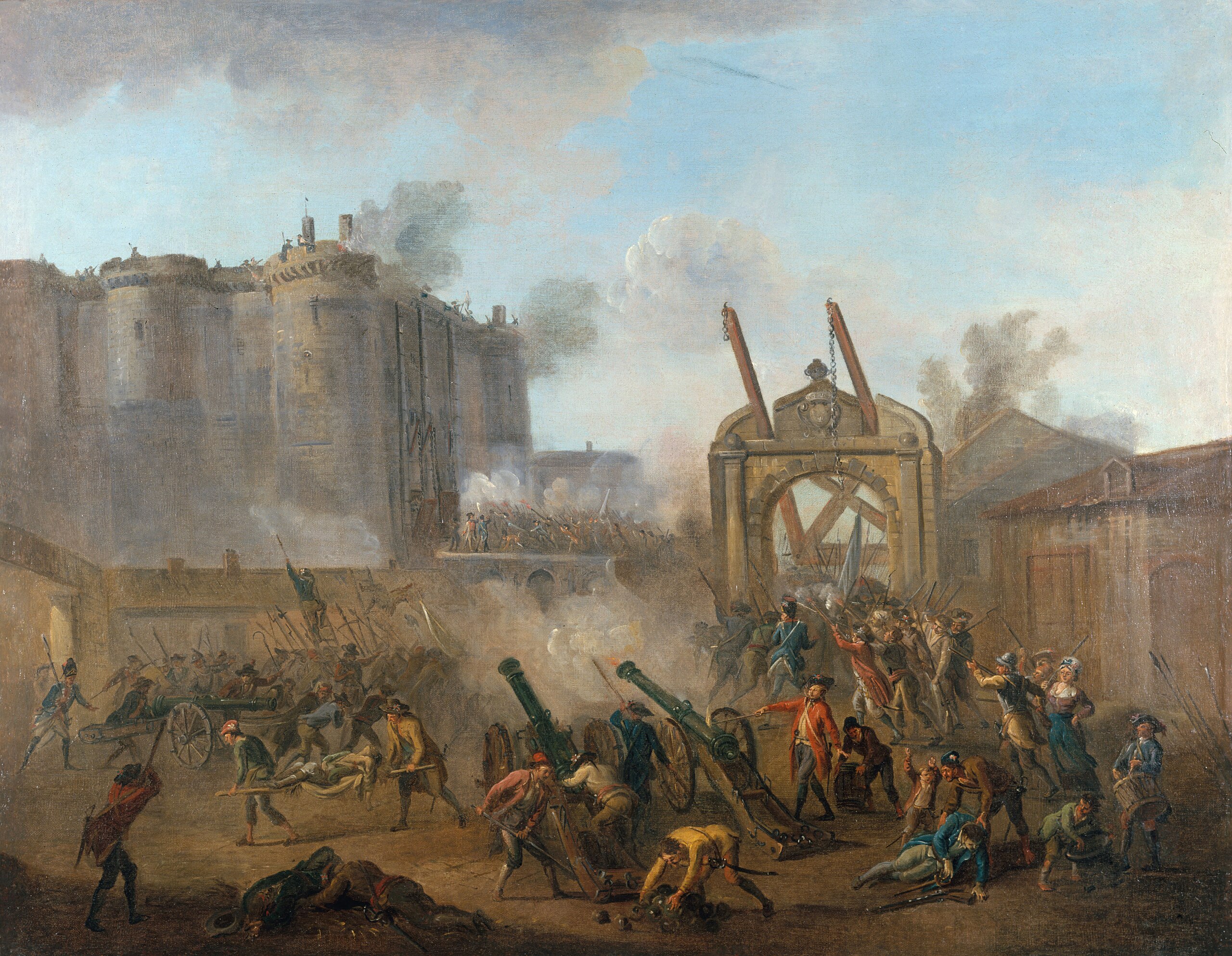 File:Jean-Baptiste Lallemand - La prise de la Bastille, le 14