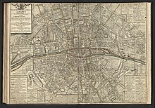 1698 (Jean-Baptiste Nolin, Plan Routier de la Ville de Paris et de ses Faubourgs Nouvellement)