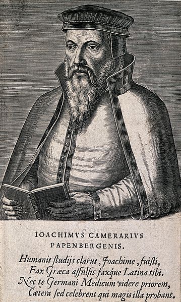 File:Joachim Camerarius. Line engraving by P. Galle. Wellcome V0000965.jpg