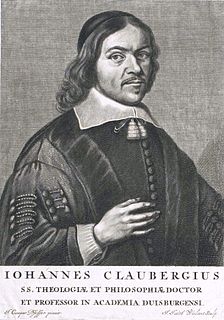 Johannes Clauberg German theologian and philosopher (1622-1665)