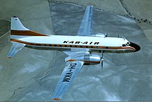 Karair Convair CV-440 prior delivery, California in 1957