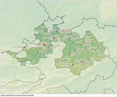 Lys Van Kastele En Ruïnes In Switserland: Aargau, Appenzell Ausserrhoden, Appenzell Innerrhoden