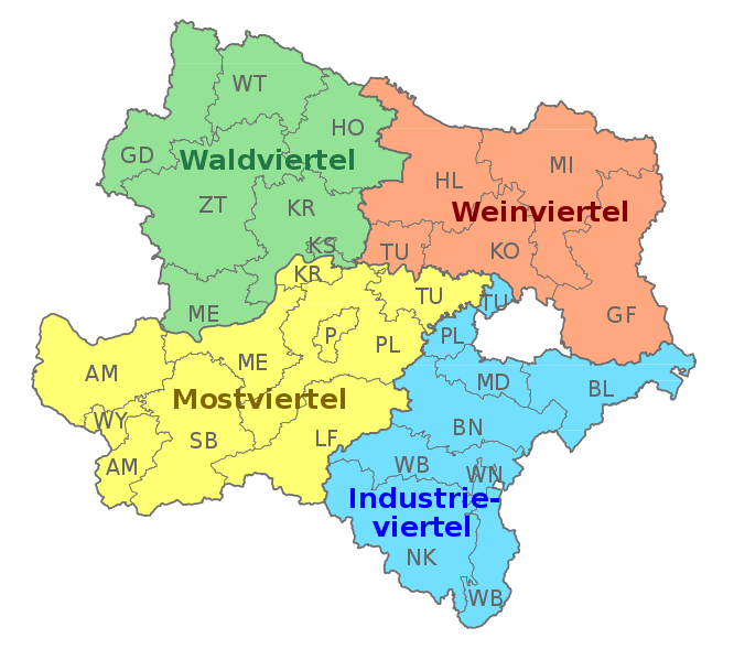 File:Karte NOE Viertel beschriftet Bezirke.svg