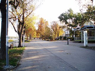 Zemunski Kej Urban neighbourhood in Zemun, Belgrade, Serbia