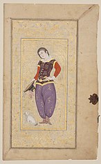 Youth in European Dress from a Shahnamah
