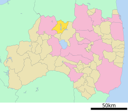 Kitashiobara - Carte