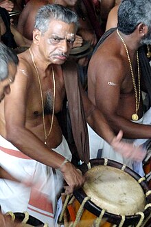 Kizhakkoottu Aniyan Marar, leader of 'Chenda' group of Thiruvambady temple Kizhakkoottu Aniyan Marar.JPG