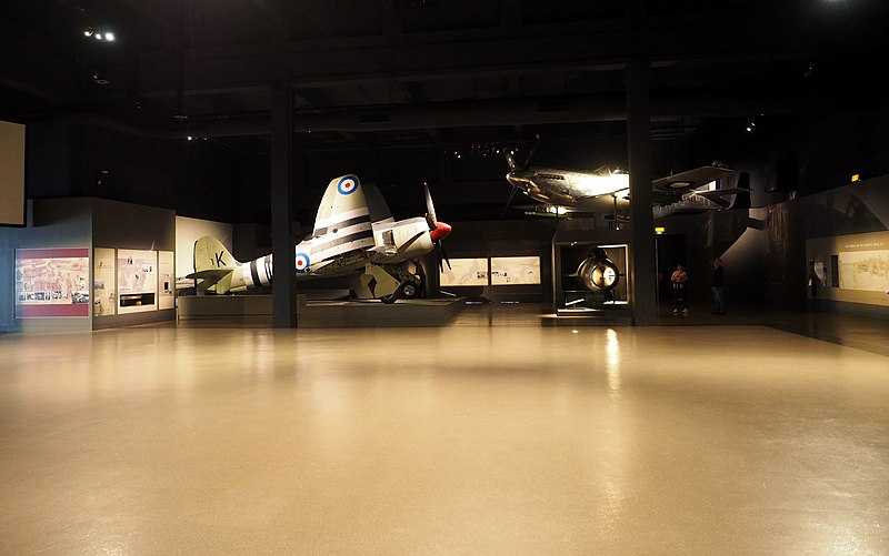 File:Korean War display in the AWM aircraft hall May 2021.jpg