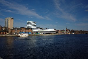 Vævet fotograferet fra Tegsbron i marts 2014.