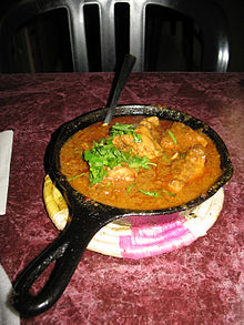 Chicken karahi in a Pakistani restaurant Lahore Tikka House (3) - Karahi Chicken.jpg