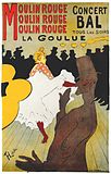 ロートレックによるムーラン・ルージュの宣伝ポスター（1891）。イラストレーションが広告に進出すると共に美術にも影響を与え始める（カテゴリ）